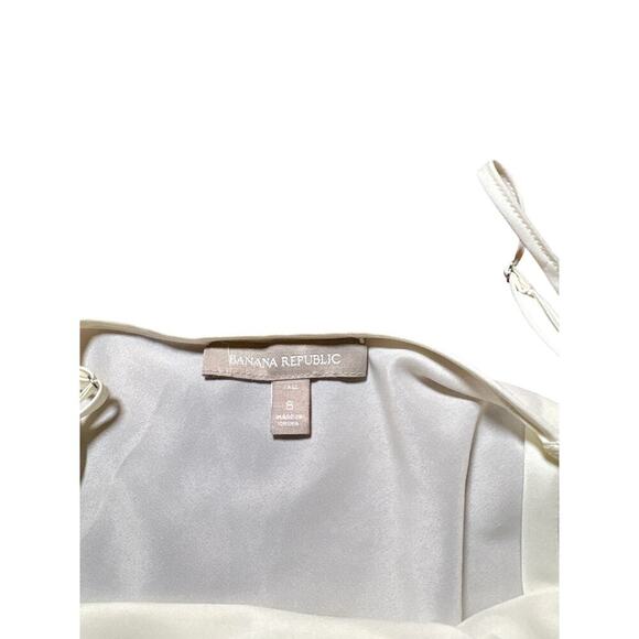 Banana Republic Ivory Sheer Slip Dress – Size 8 Festival Y2K Style - Picture 2 of 5